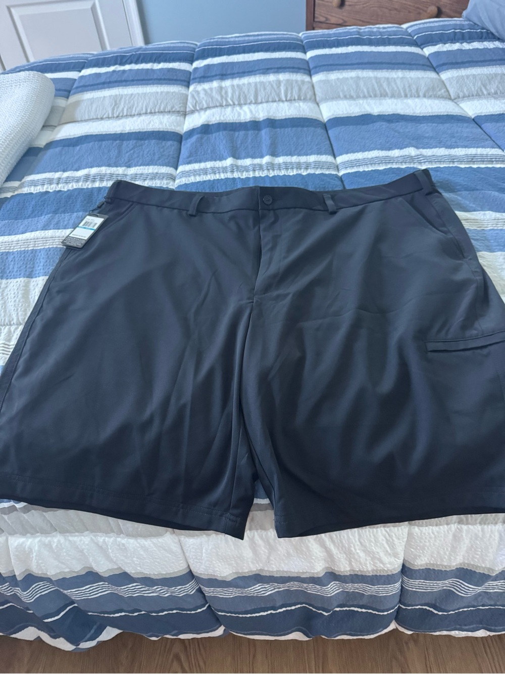 Pebble Beach Black Hybrid Performance Shorts